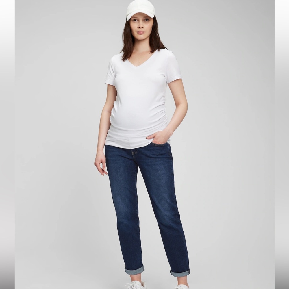 Gap maternity jeans with belly band